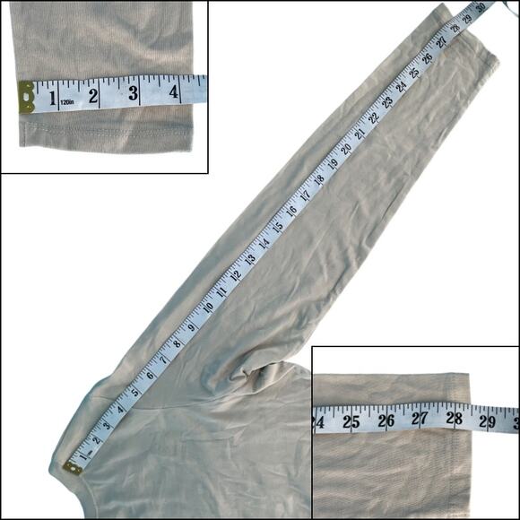 Dots Gold Butterfly Beige Long Sleeve Crew Neck 95% Cotton Plus Size 1X Beige - Picture 14 of 14